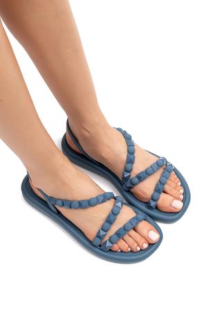 Meu Sol Flatform Kadın Sandalet Mavi 35/42